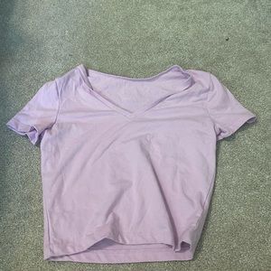 Purple crop top